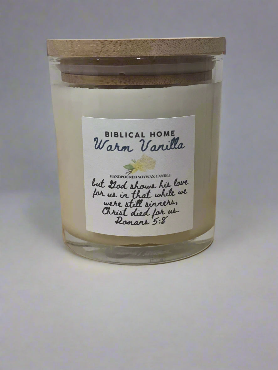 Warm Vanilla Soy Wax Candle