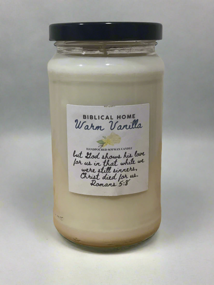 Warm Vanilla Soy Wax Candle