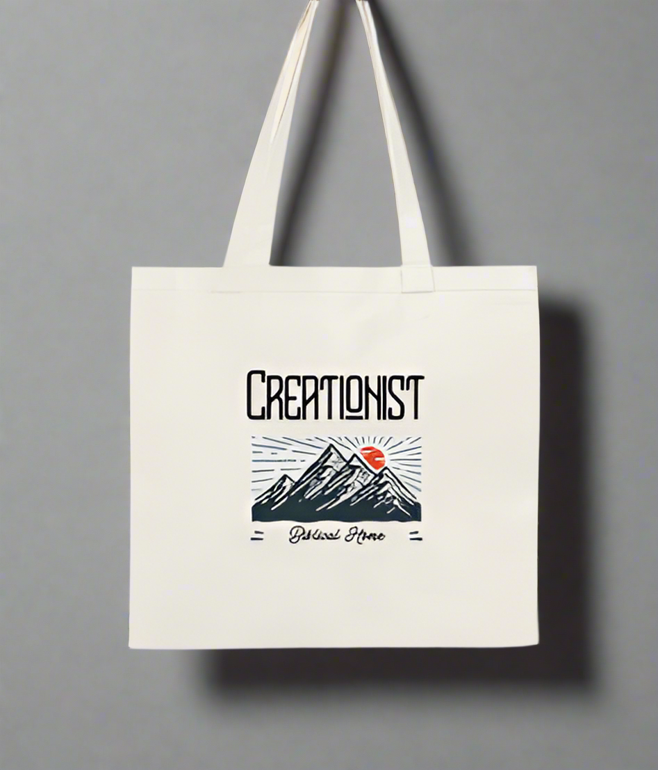 Creationist Cotton Tote Bag w/ FREE Candle and journal and pen INCLUDED